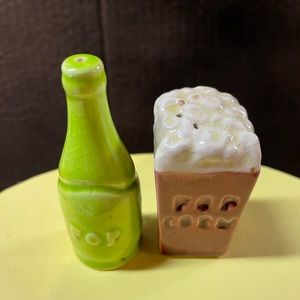 VINTAGE SALT & PEPPER SHAKERS - “POP and POPCORN”